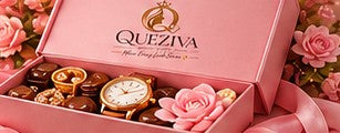 Pink Queziva jewellery gift box